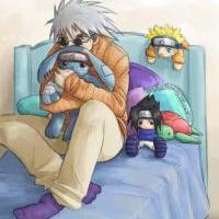 Kakashi and his favourite plushies